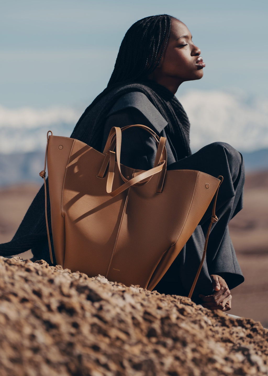 Cyme Tote - Textured Camel