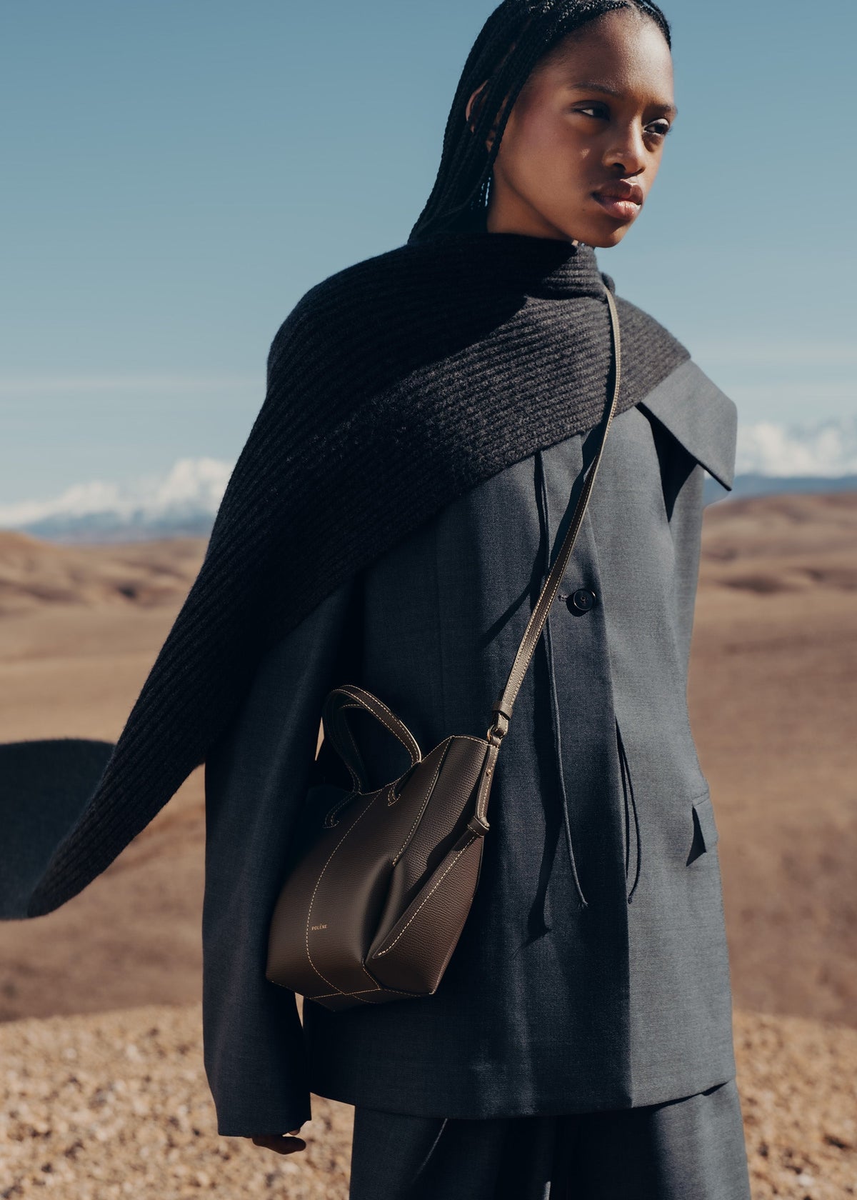 Cyme Tote Nano - Textured Ebony