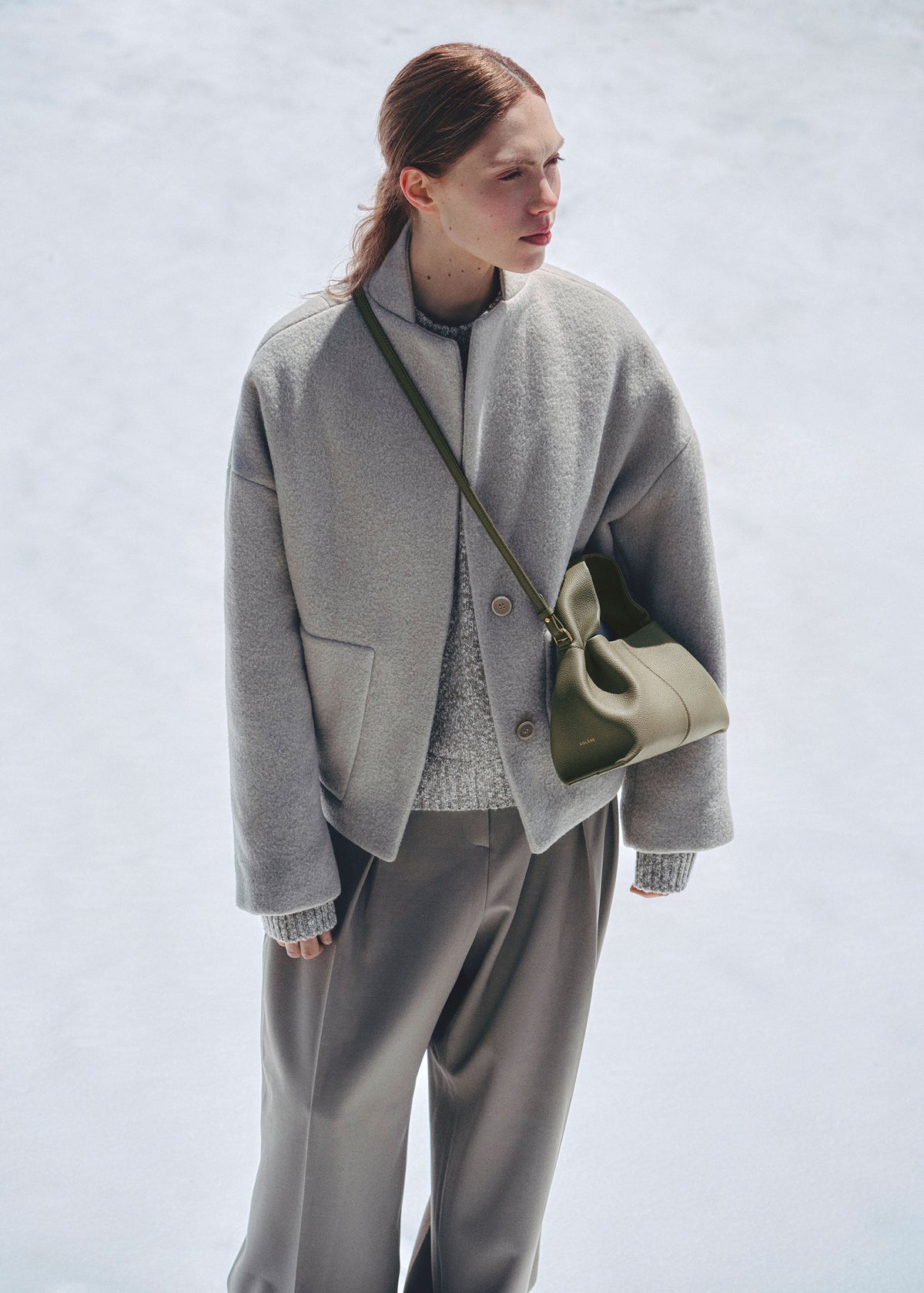 Numéro Neuf Mini - Textured Smoky Green